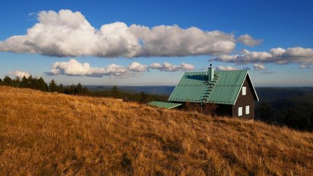 L’arrivée sur le petit plateau (Kleine Grinde), vue arrière.