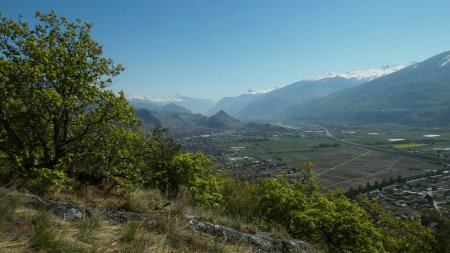 Point de vue du site des ruines du château du Crest.