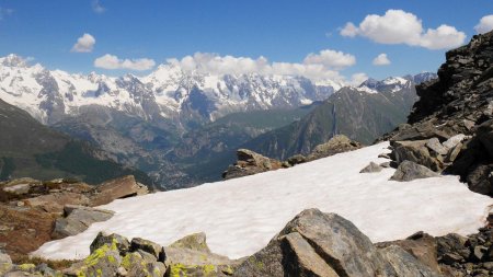 Vers les Grandes Jorasses.