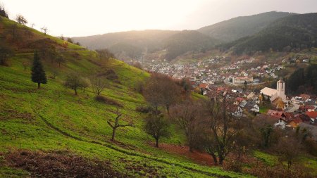 Sagenweg, vue sur Forbach.