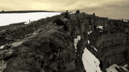 Le sentier de crête.