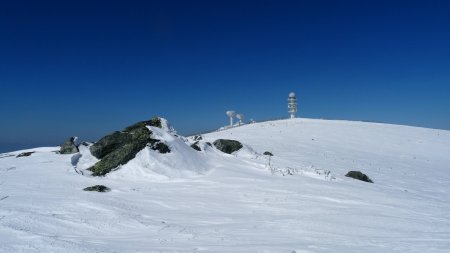 Rochers sur la crête.