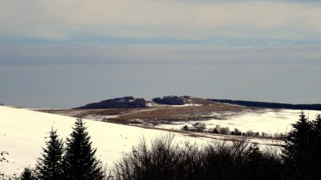 Plus de neige sur la Roche Gourgon.