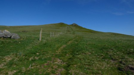 Le chemin montant au Puy Loup