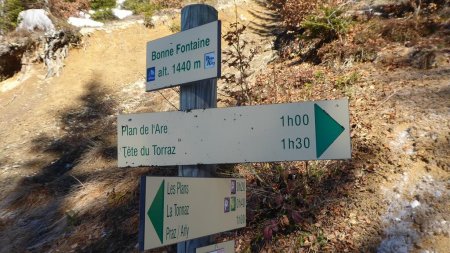 Panneau. Bonne Fontaine