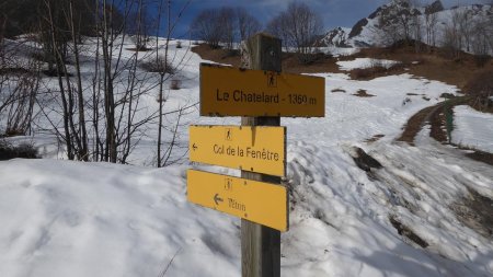 Deuxième panneau au Chatelard