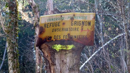 Panneau, vers l’Observatoire