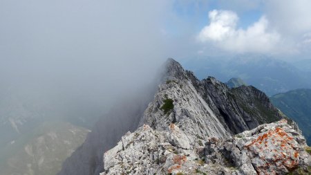 Changement d’ambiance sur l’arête nord