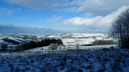 Les mont du Lyonnais ennéigés.