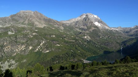 Rateau d’Aussois, Pointe de l’Echelle et lac de Plan d’Amont.