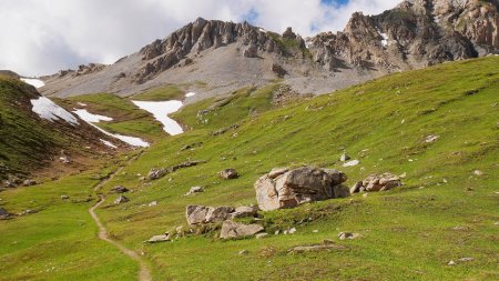 Descente, vue arrière.