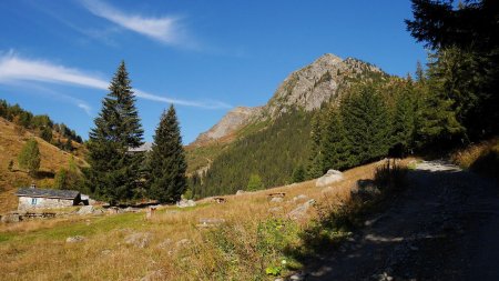 L’arrivée aux chalets du Vaz et de Roset.