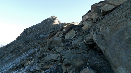 Sur l’arête.