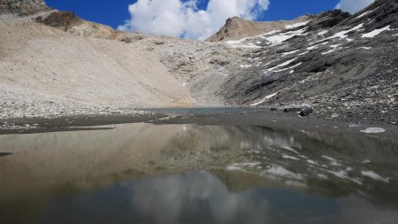 Roc de Bassagne et lac 2895m.