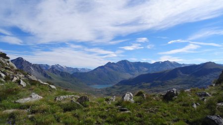 Pointes du Châtelard, Pointe de Ronce et lac du Mont Cenis.