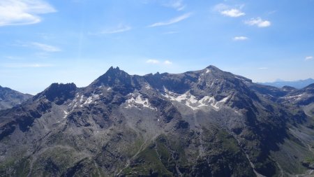 Dents d’Ambin (à G) et Mont d’Ambin (à D).