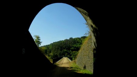 Sortie du tunnel de Veneyres  et viaduc de la Gagne.