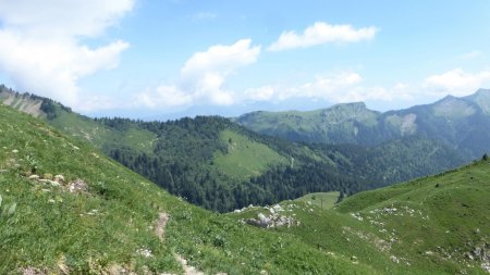 La descente : Grand Roc, pointe de la Fougère