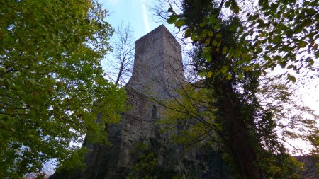 L’Altes Schloss vu depuis les environs de l’entrée secondaire. Et il y a du ciel bleu !