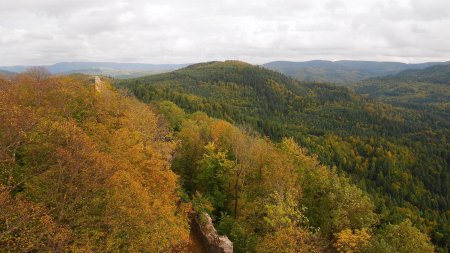 Côté Forêt Noire, avec le sommet du Iberst au premier plan.