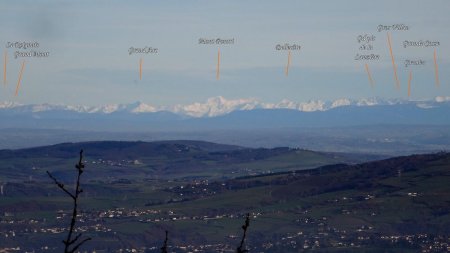 Zoom sur Beaufortain, Vanoise et Lauzière.