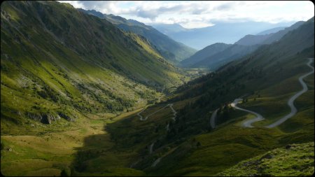 La Vallée du Glandon du sentier de départ.