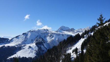 Le Treu avec le Mont Charvin.