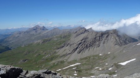 Sommets du Piémont dominés par la Punta Rognosa de Sestrière