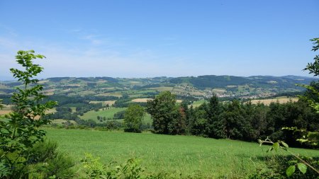 Vallée du Reins avec Cublize à droite.