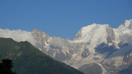 Aiguille du Midi, Mont Blanc du Tacul.