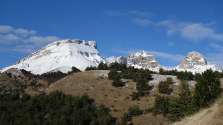 Apparition de la tête des Ormans, de celle de Garnesier et du Roc du Garnesier