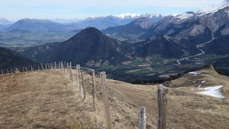 Montée vers l’antécime (vue arrière)