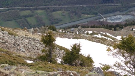 Descente du sommet des Pisses.