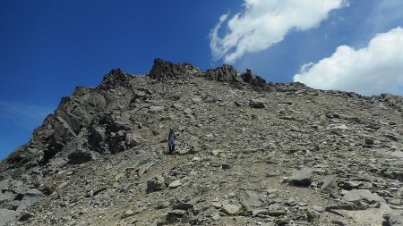 Descente par la voie norrmale de la Roche Noire (3067m)