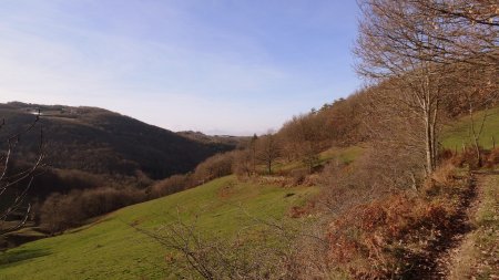 Le vallon dans le rétro.