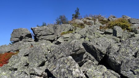 Descente du crêt de la Chèvre.