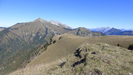 Vue du Grand Roc vers Chaurionde, Sambuy, Dent de Cons