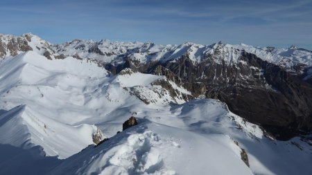 Panorama sur le magnifique versant italien.