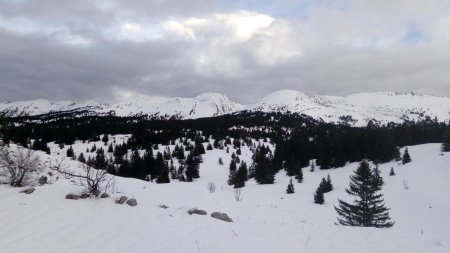 La vue sur les crêtes à l’arrivée