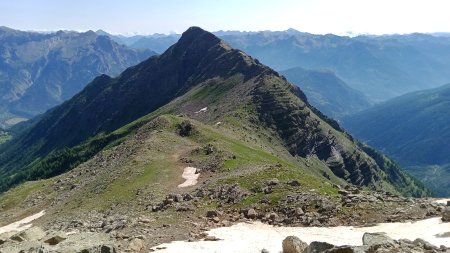 Crête de la Pendine dans le rétro