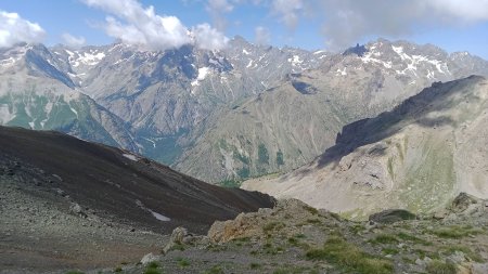 Vue arrière, au cours de la montée finale