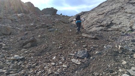 Plus de névé sous le col de la Montagnolle