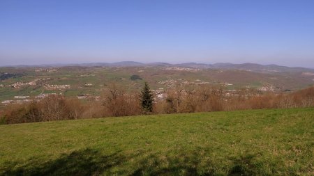 La Brévenne et les monts de Tarare.