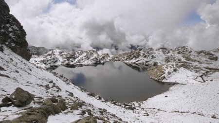 Lac du Retour vu du col du Retour.