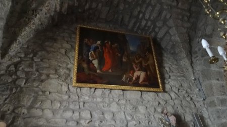 Trop haut, mal éclairé, un tableau restauré attribué à Sébastien Bourdon ou Eustache le Sueur.