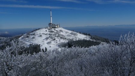 Dans le rétro en montant au crêt de Botte.