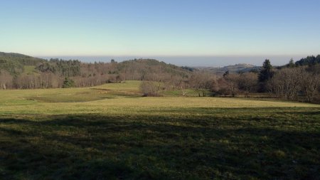 Brouillards sur les monts du Lyonnais.