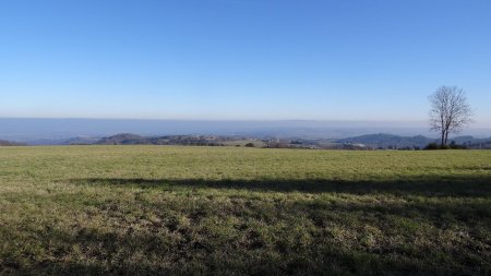 Brouillards à l’horizon, masquant les Alpes.