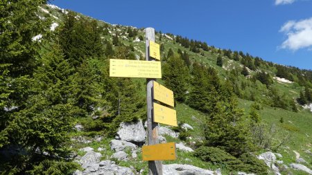 Panneau La Montagne, direction la Croix