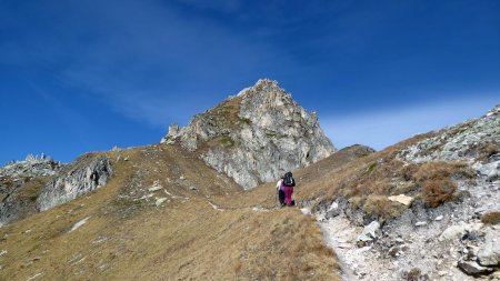 Montée vers la Pointe de Leschaux